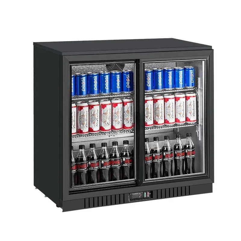 Double door bar refrigerated cabinet