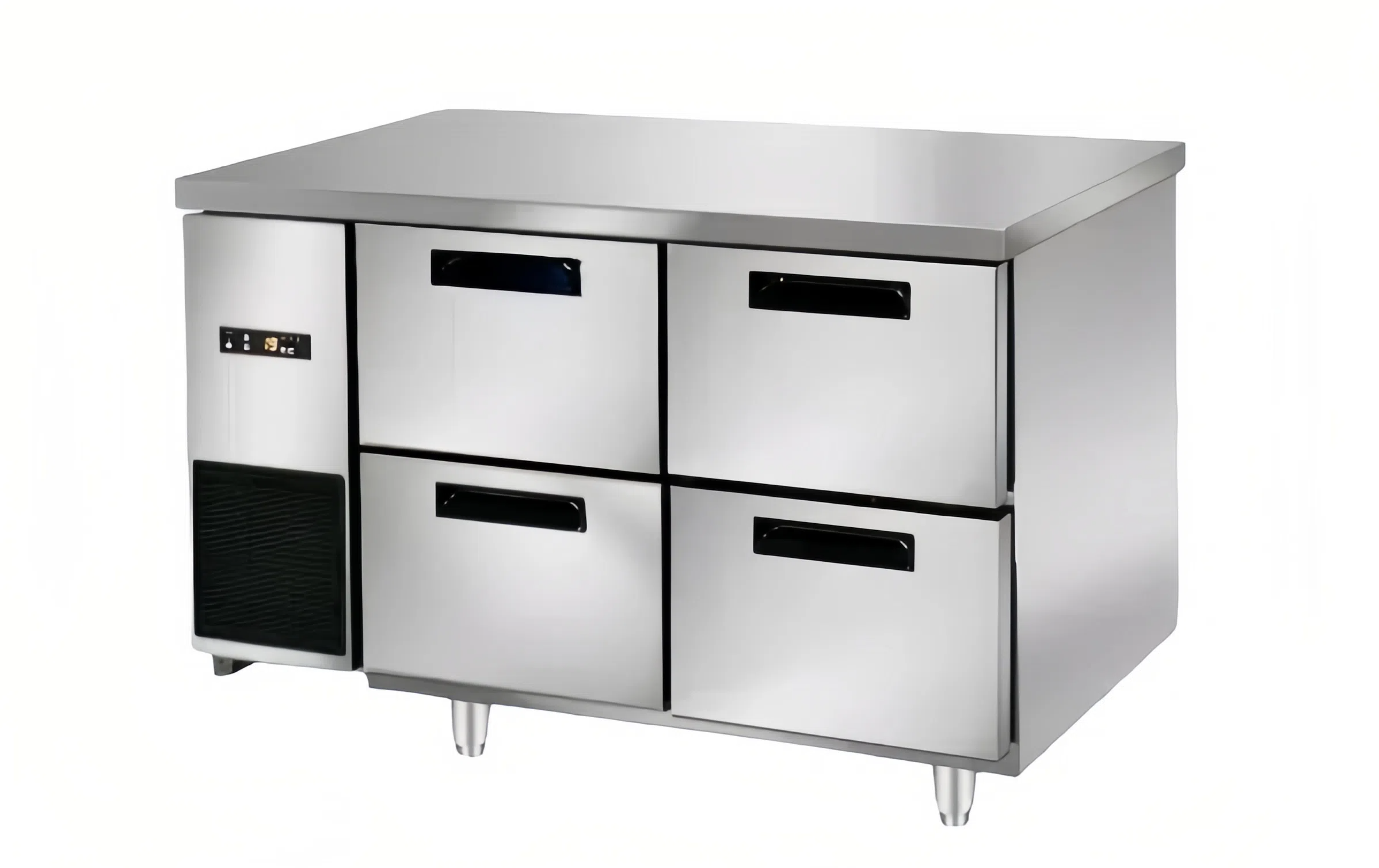 Commercial restaurant stainless steel drawer-type undercounter freezer