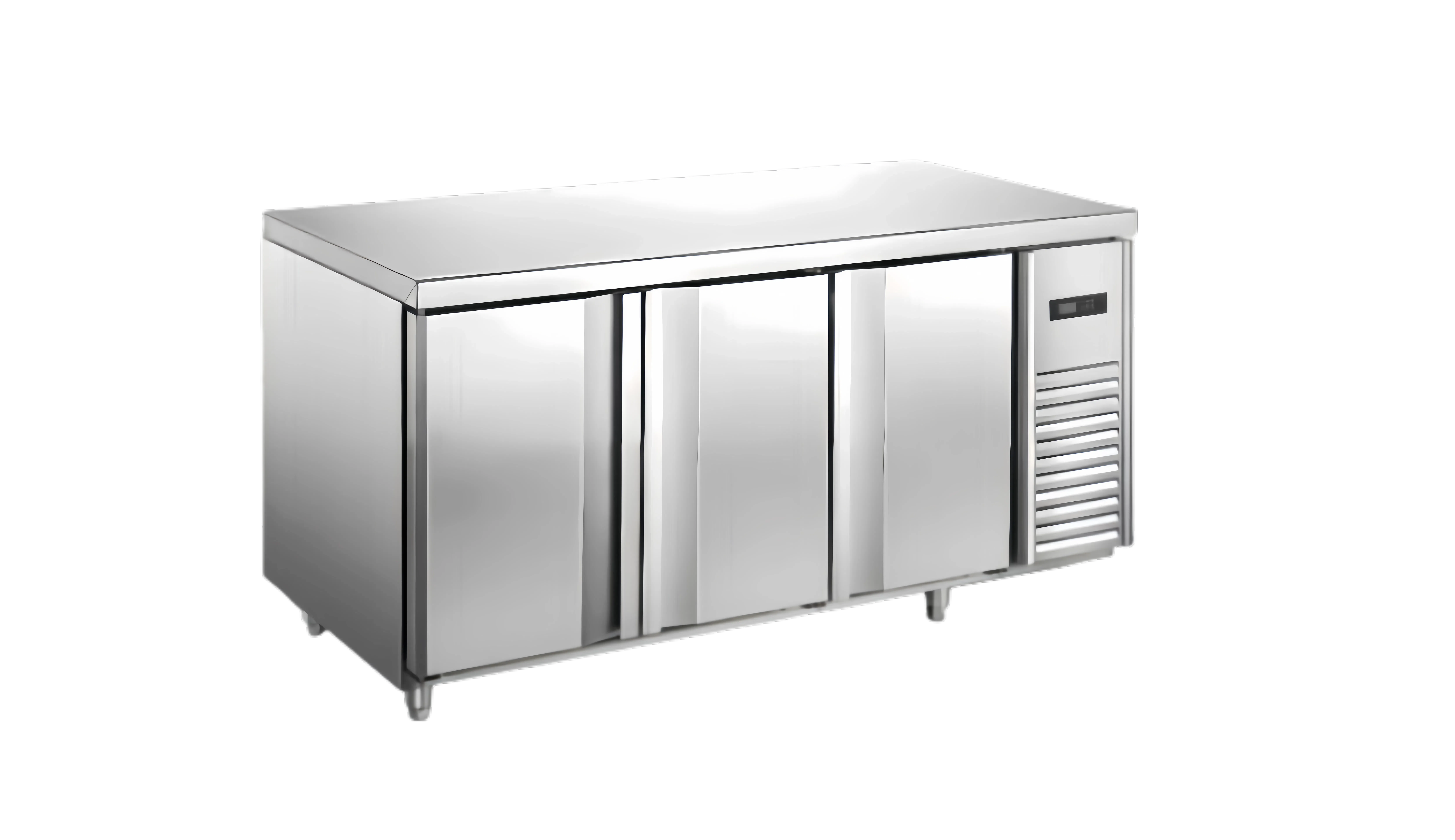 three doors commercial kitchen refrigerator