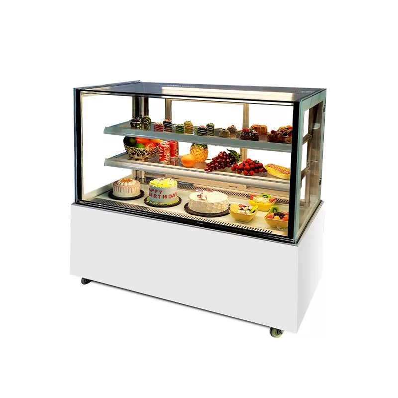 Bakery right angle cake refrigerated cabinet