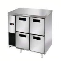 three doors commercial kitchen refrigerator